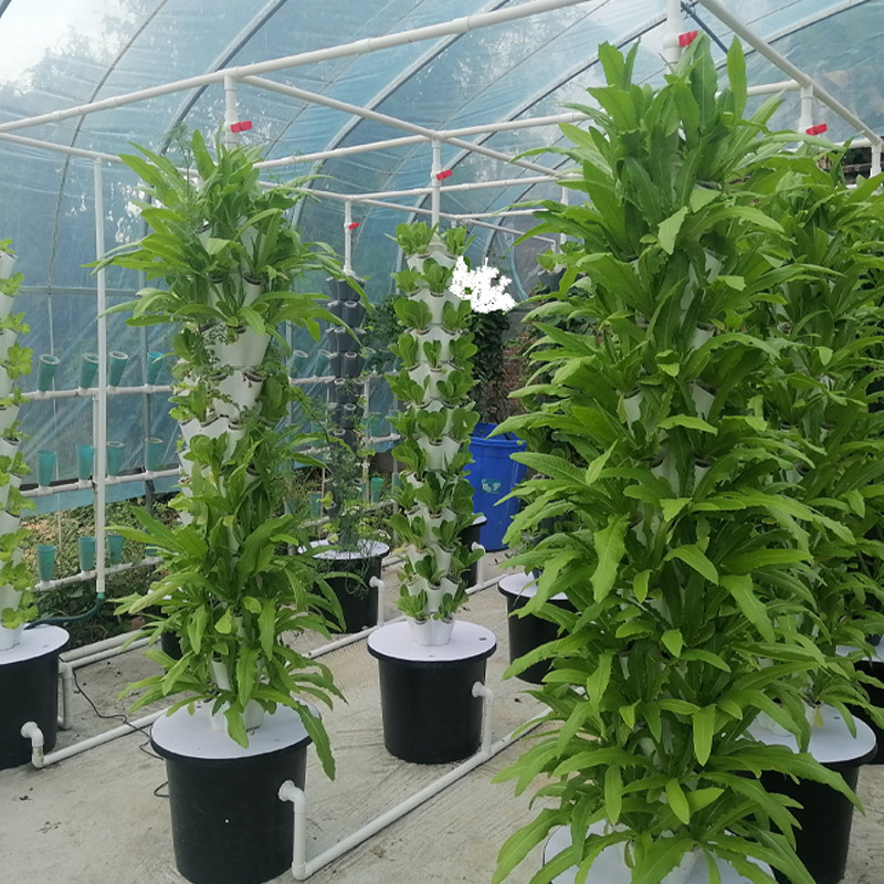 Sistema de cultivo de torres hidropônicas de pétalas de jardim 6/8/10 camadas Luz LED opcional