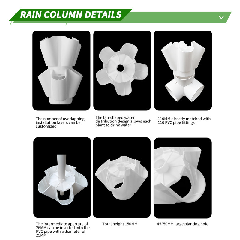 4/8/10/12 Camadas Sistema hidropônico indoor sem solo Coluna de torre de cultivo para casa