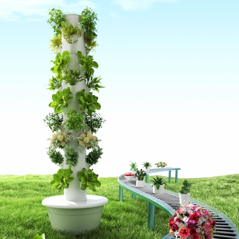 Customizado 5/7/9 camadas sistema hidropônico sem solo torre de crescimento para agricultura interior