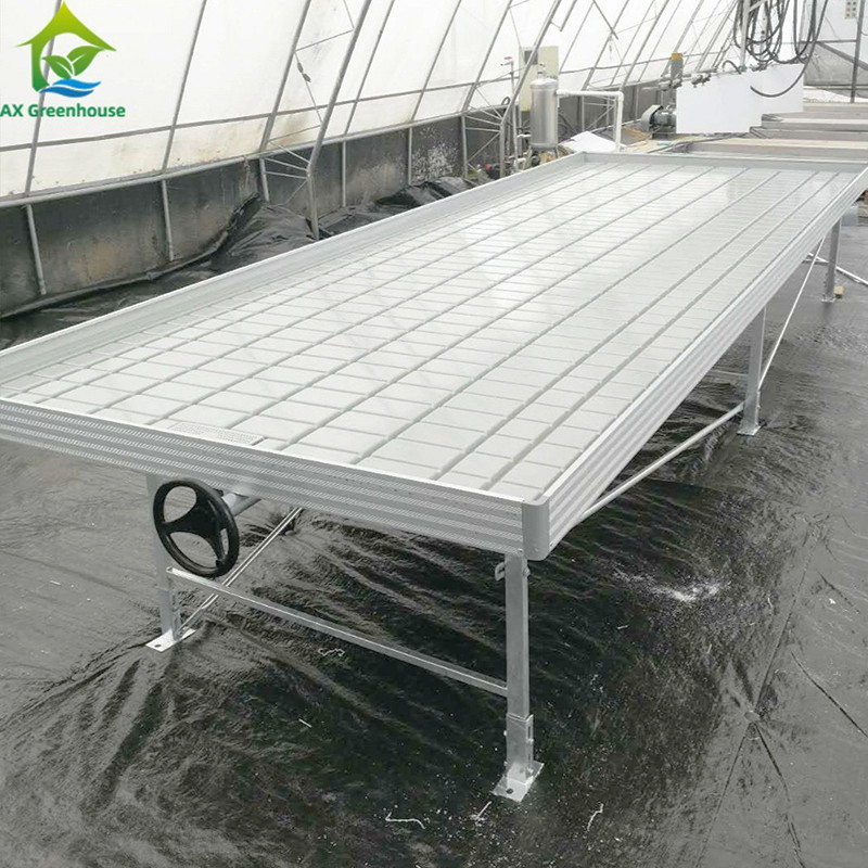 Ebb Flow Custom Double Layers Flood Grow Table Seedbed Rolling Bench Móvel e adequado para flores