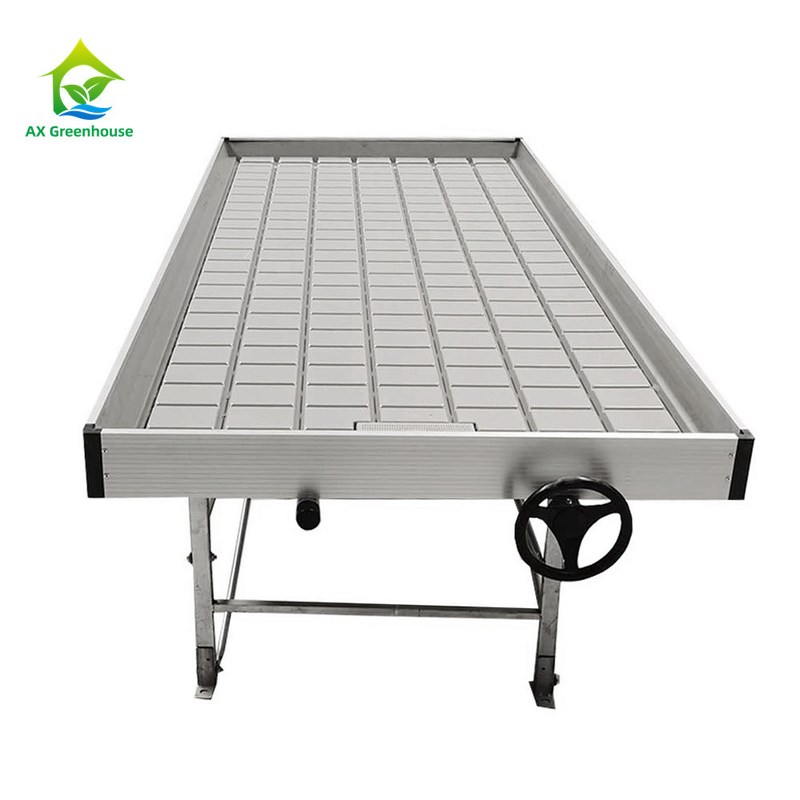 Ebb And Flow 4FT*8FT Vertical Hydroponic Movable Rolling Bench Grow Table com poste