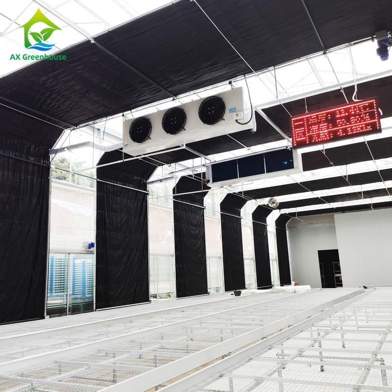 sistema de controlo do clima de Dep Grow Tunnel Greenhouse With da luz da altura da parede de 1,8-3M