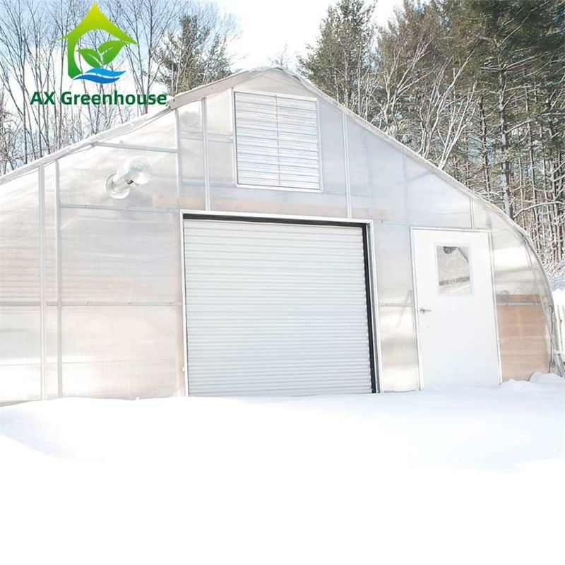 Serra de folha de PC transparente facilmente montada com tamanho personalizável e estrutura de aço galvanizado a quente