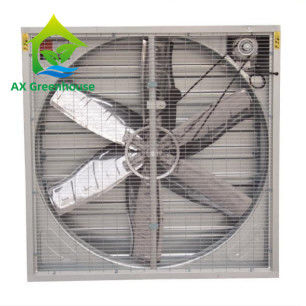 Ventilador de escape de estufa de 20 a 50 polegadas com garantia de 15-20 anos e folha de PC de 8 mm de camada dupla para ventilação industrial