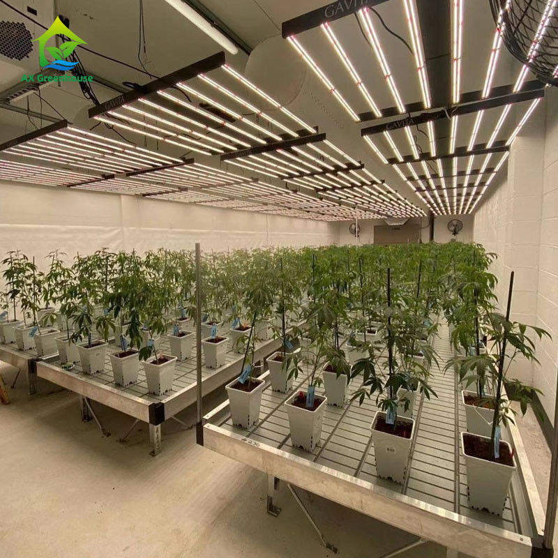 Bancos de rolamento de estufa com folha de plástico ABS e quadro de liga de alumínio em tamanhos personalizáveis