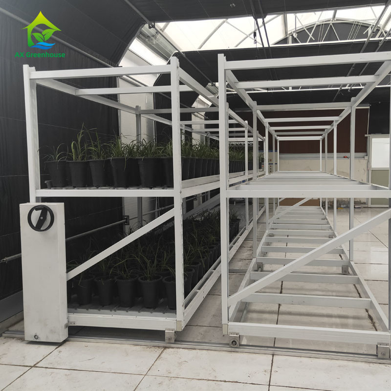 Rack de cultivo de ervas medicinais vegetais de camadas duplas para cultivo vertical